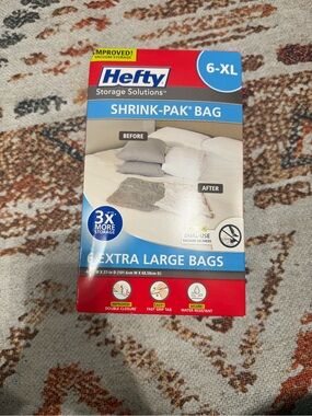 Shrink-Pak Extra Large Garment Storage Bags – Red/Blue Packaging